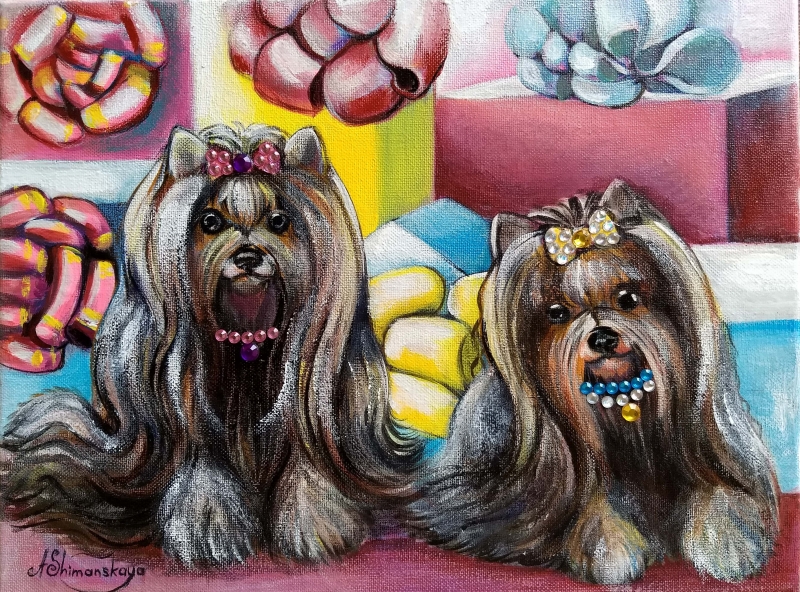 Waiting for gifts by artist Anastasia Shimanskaya